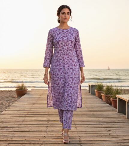 2 Pieces Unstitched  Digital Print Suit LD 818
