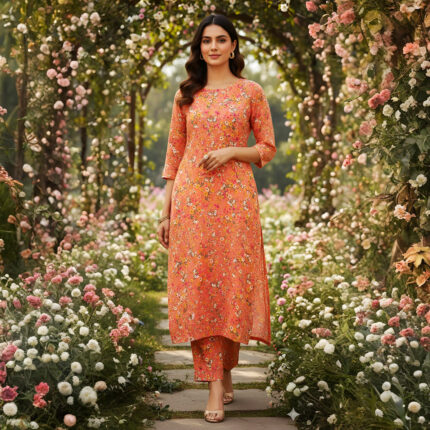2 Pieces Unstitched  Digital Print Suit LD 802