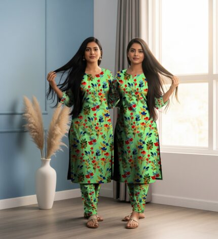 2 Pieces Unstitched  Digital Print Suit LD 832