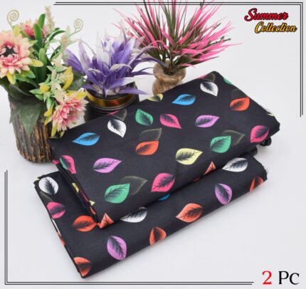 2 Pieces Unstitched  Digital Print Suit LD 845