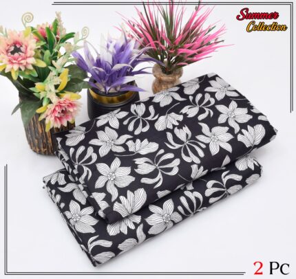 2 Pieces Unstitched  Digital Print Suit LD 851