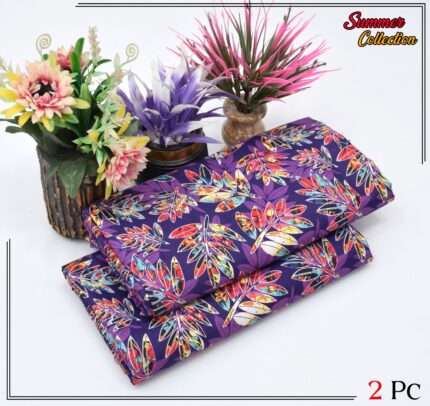 2 Pieces Unstitched  Digital Print Suit LD 852