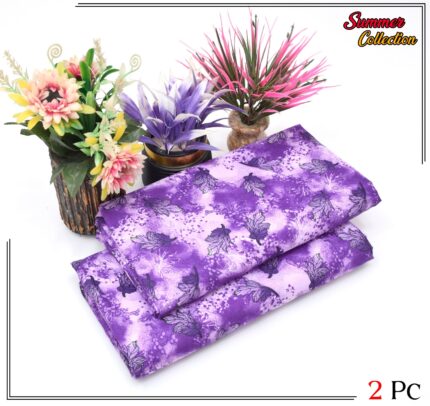 2 Pieces Unstitched  Digital Print Suit LD 854