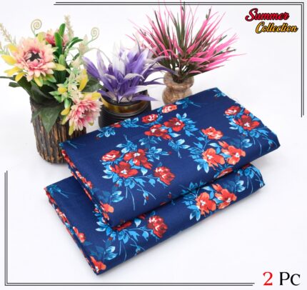 2 Pieces Unstitched  Digital Print Suit LD 856
