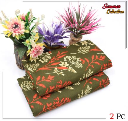 2 Pieces Unstitched  Digital Print Suit LD 858