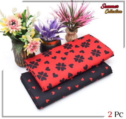 2 Pieces Unstitched  Digital Print Suit LD 862
