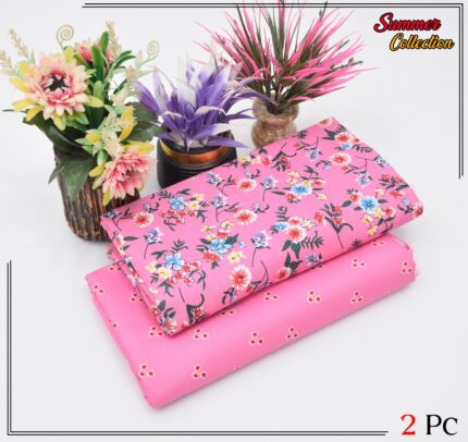 2 Pieces Unstitched  Digital Print Suit LD 863