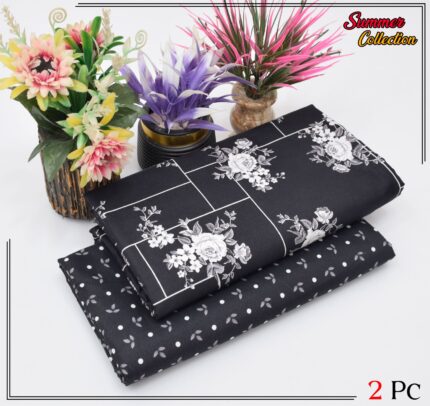 2 Pieces Unstitched  Digital Print Suit LD 866