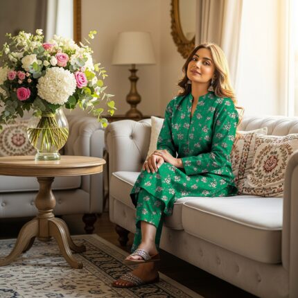 2 Pieces Unstitched  Digital Print Suit LD 868