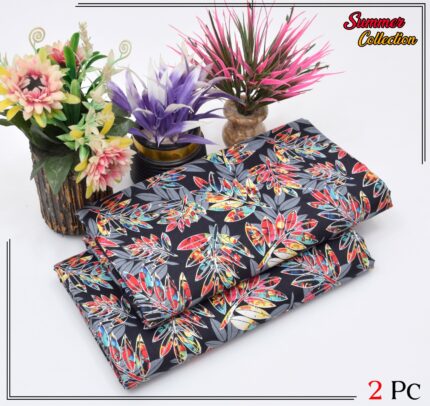 2 Pieces Unstitched  Digital Print Suit LD 832