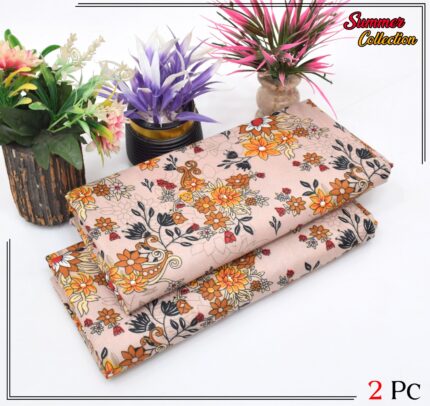 2 Pieces Unstitched  Digital Print Suit LD 836