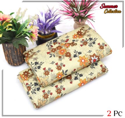 2 Pieces Unstitched  Digital Print Suit LD 838