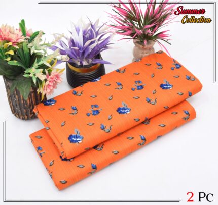 2 Pieces Unstitched  Digital Print Suit LD 840