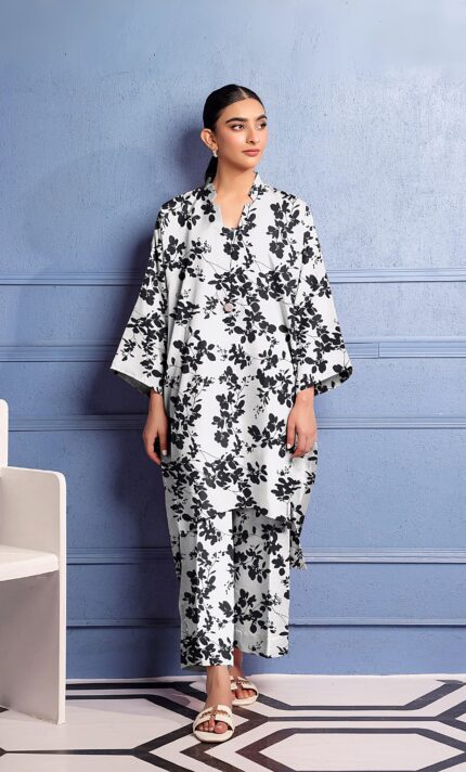 2 Pieces Unstitched  Digital Print Suit LD 847