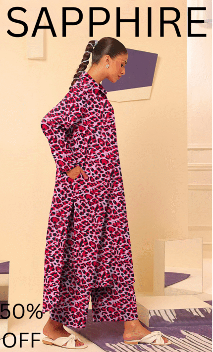 2 Pieces Unstitched  Digital Print Suit LD 849