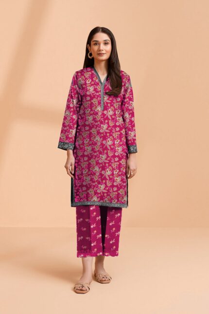 2 Pieces Unstitched  Digital Print Suit LD 863