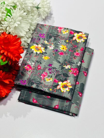 2 Pieces Unstitched  Digital Print Suit LD 865