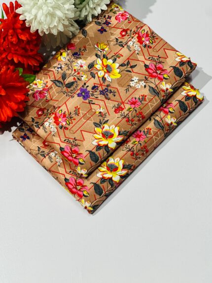 2 Pieces Unstitched  Digital Print Suit LD 867