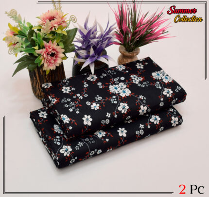 2 Pieces Unstitched  Digital Print Suit LD 872