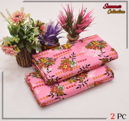2 Pieces Unstitched  Digital Print Suit LD 880