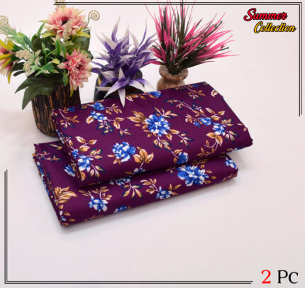 2 Pieces Unstitched  Digital Print Suit LD 890