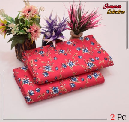 2 Pieces Unstitched  Digital Print Suit LD 891
