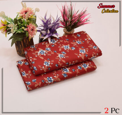 2 Pieces Unstitched  Digital Print Suit LD 894