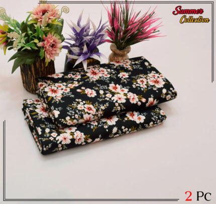 2 Pieces Unstitched  Digital Print Suit LD 868