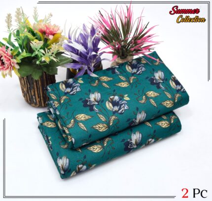 2 Pieces Unstitched  Digital Print Suit LD 869