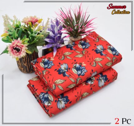 2 Pieces Unstitched  Digital Print Suit LD 870