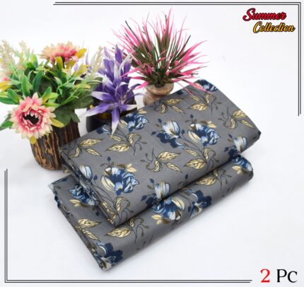 2 Pieces Unstitched  Digital Print Suit LD 871