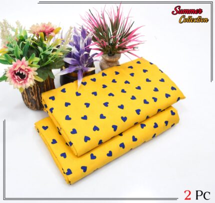 2 Pieces Unstitched  Digital Print Suit LD 873