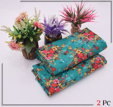 2 Pieces Unstitched  Digital Print Suit LD 113