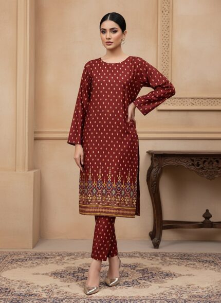 2 Pieces Unstitched  Digital Print Suit LD 797