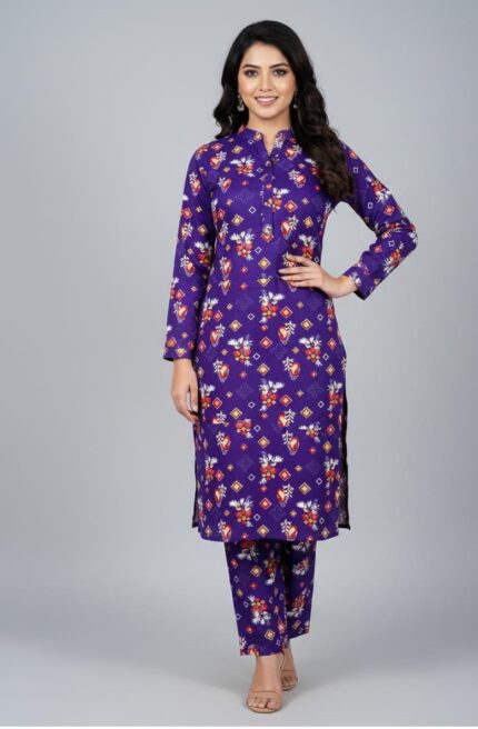 2 Pcs Unstitched Khaddar Ladies Suit 549