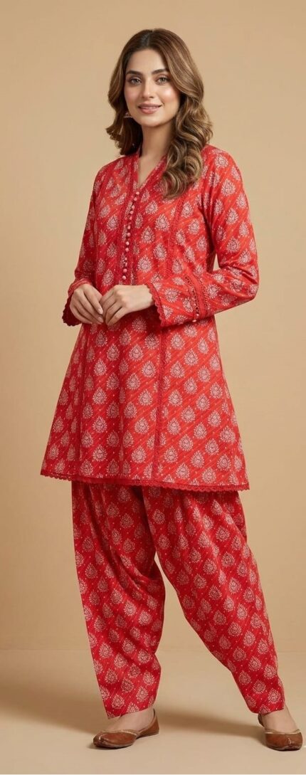 2 Pcs Unstitched Khaddar Ladies Suit 553