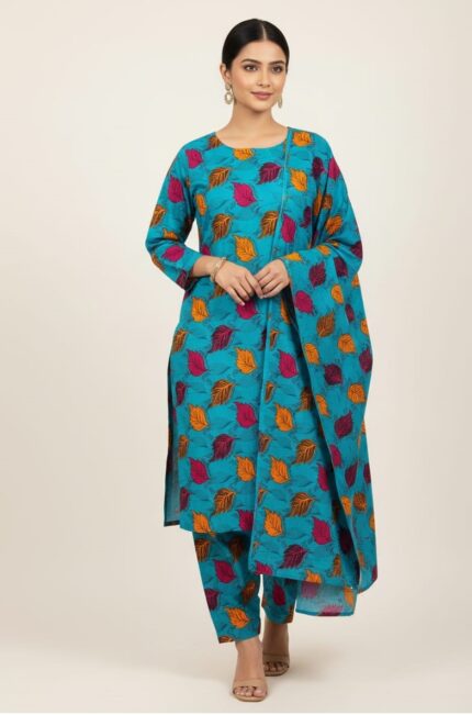 2 Pcs Unstitched Khaddar Ladies Suit 555