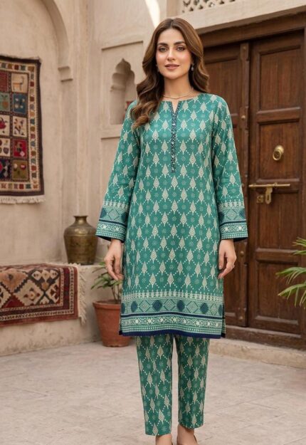 2-Pcs Unstitched Digital Print Suit SS 16