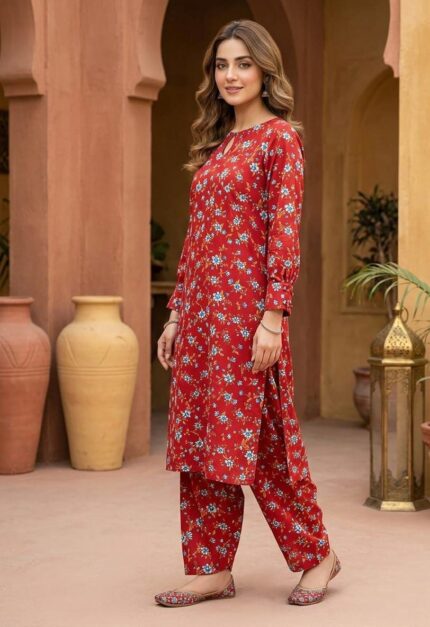 2-Pcs Unstitched Digital Print Suit SS 17