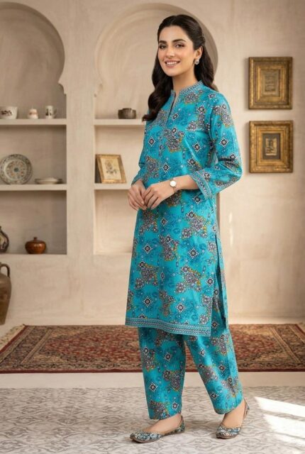 2-Pcs Unstitched Digital Print Suit SS 28