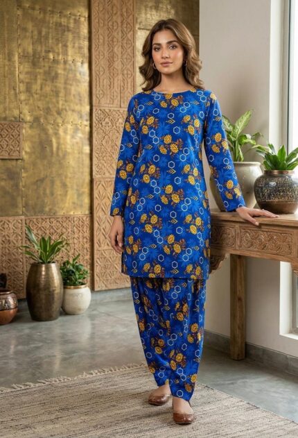 2-Pcs Unstitched Digital Print Suit SS 30