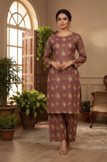 2-Pcs Unstitched Digital Print Suit SS 33